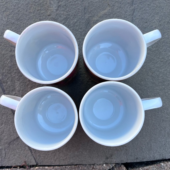 Holt-Howard Set Of 4 Mid-Century Pedestal Mugs Groovy Psychedelic Vintage - Picture 9 of 9